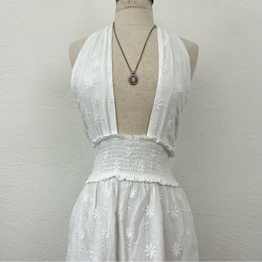 NWT Aerie spring fling white halter dress medium - Picture 3 of 8